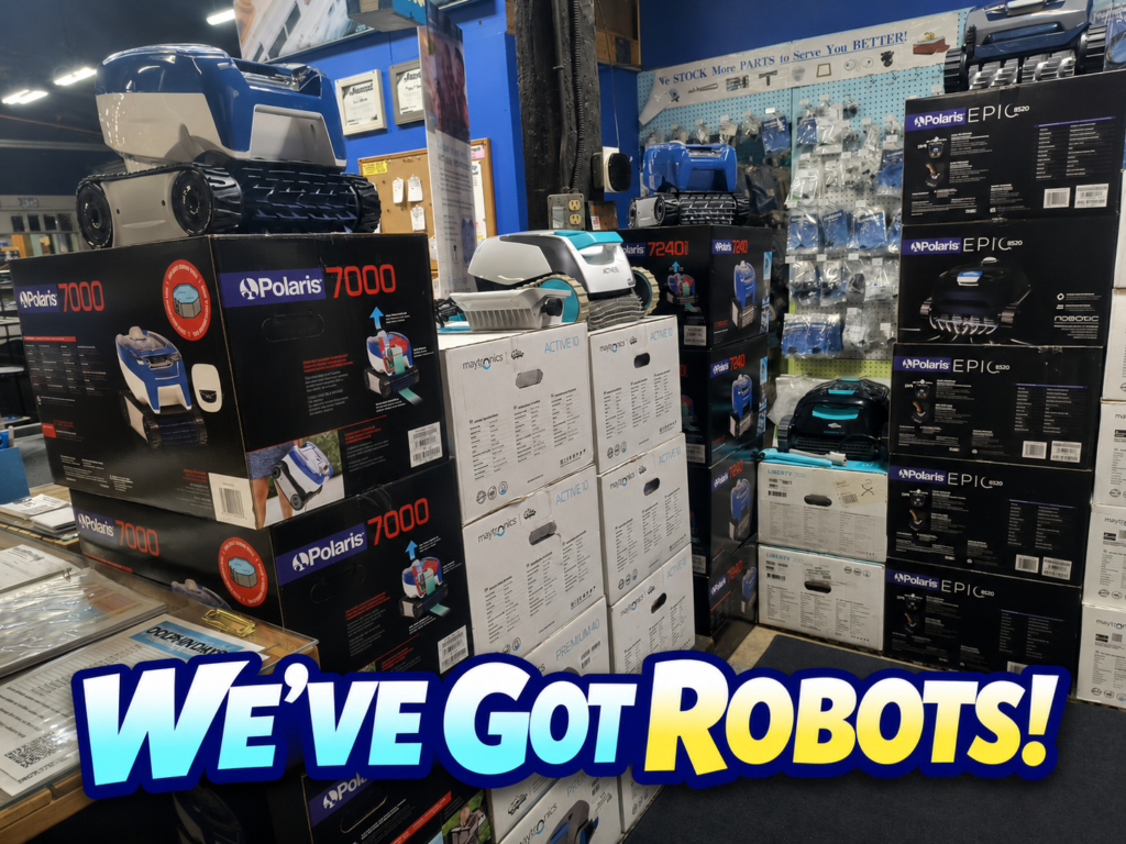 pools and cues has robots 1a