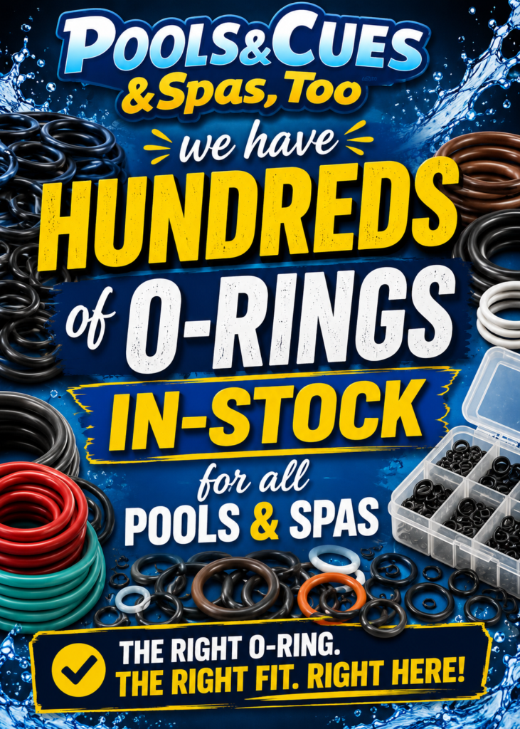 pools cues in auburn ma has a huge selection of o rings