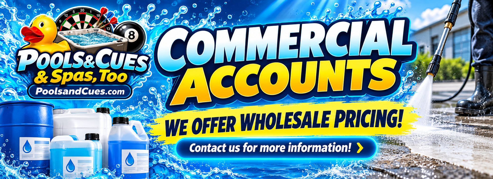 pressure washing commercial accounts pools cues auburn ma